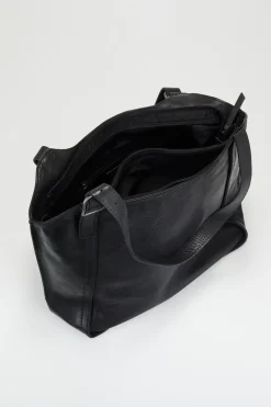 Maya Leather Buckle Tote Bag