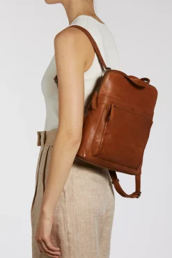 Maya Leather Convertible Backpack