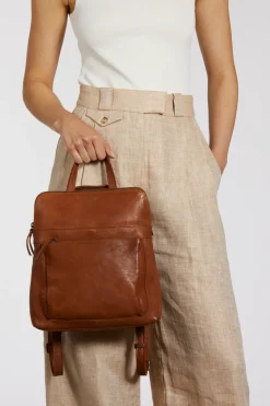 Maya Leather Convertible Backpack