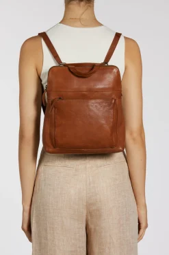Maya Leather Convertible Backpack