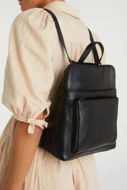 Maya Leather Convertible Backpack