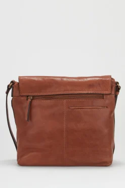 Maya Leather Flap Crossbody Bag