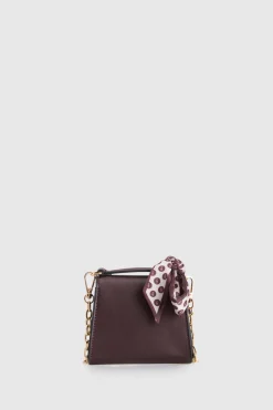 Micro Scarf Top Handle Bag