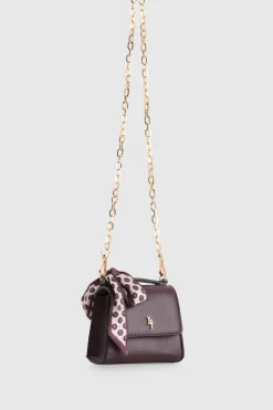 Micro Scarf Top Handle Bag