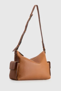 Narda Leather Large Crossbody Bag