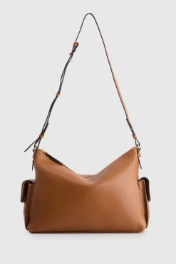 Narda Leather Large Crossbody Bag