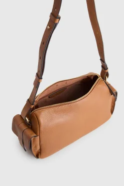 Narda Leather Pocket Crossbody Bag