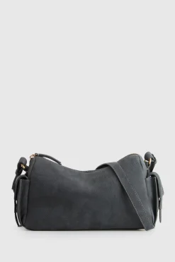 Narda Leather Pocket Crossbody Bag