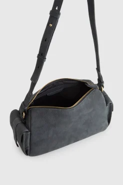 Narda Leather Pocket Crossbody Bag