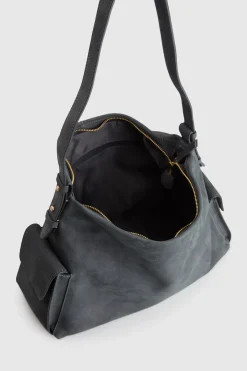 Narda Leather Pocket Hobo Bag
