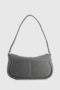 Narda Nubuck Leather Shoulder Bag