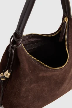 Nina Leather Suede Hobo Bag