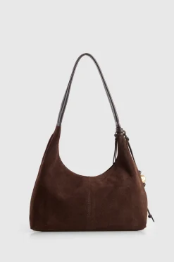 Nina Leather Suede Hobo Bag