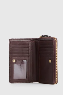 Nina Leather Zip Around Wallet