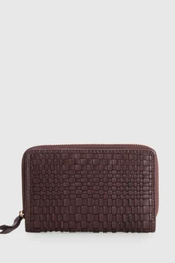 Nina Leather Zip Around Wallet