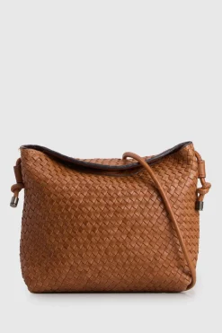 Palma Leather Curve Top Crossbody