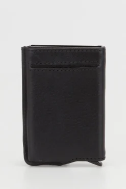 PC RFID Leather Pop Up CC Holder