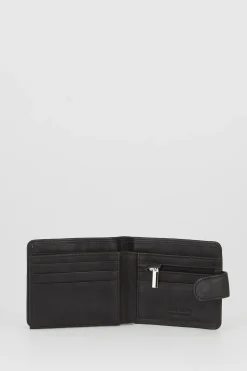 PC RFID Leather Wallet & Belt Gift Set