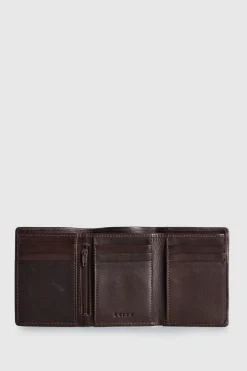 RFID Caleb Leather Trifold Wallet