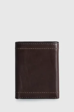 RFID Caleb Leather Trifold Wallet