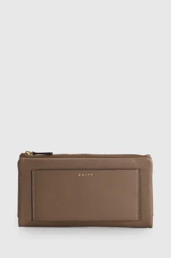 RFID Daisy Leather Large Wallet