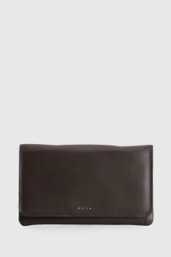 RFID Daisy Leather Travel Wallet