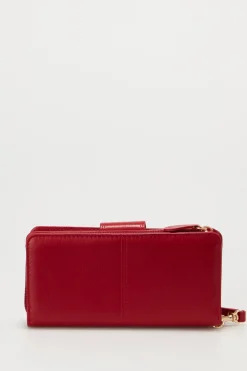 RFID Leather Zip Around Wallet