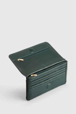 RFID Maya Leather Large Clutch