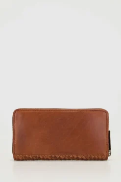 RFID Palma Leather Zip Wallet