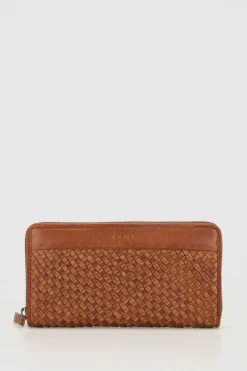 RFID Palma Leather Zip Wallet