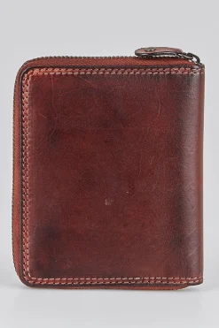 RFID Roy Leather Zip Wallet