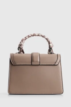 Scarf Top Handle Bag