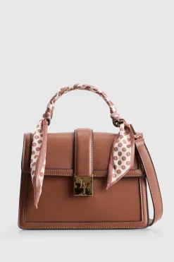 Scarf Top Handle Bag