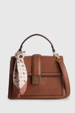 Scarf Top Handle Bag
