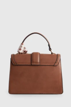 Scarf Top Handle Bag