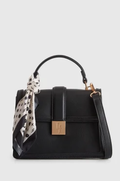 Scarf Top Handle Bag