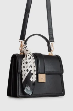 Scarf Top Handle Bag