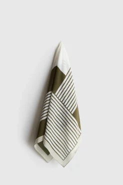 Silk Scarf Geometric Print