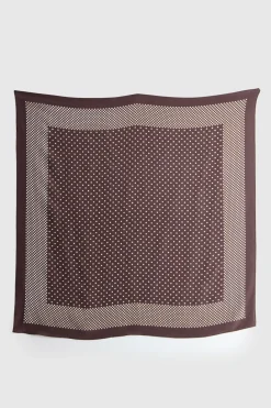 Silk Scarf Polka Dot Print