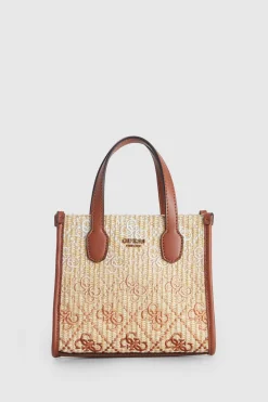 Silvana Straw Mini Tote Bag