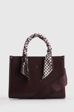 Small Tote Bag With Scarf