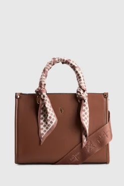 Small Tote Bag With Scarf