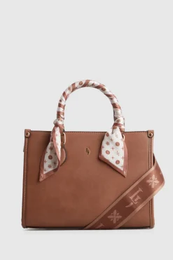 Small Tote Bag With Scarf