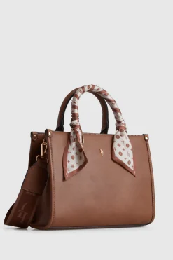 Small Tote Bag With Scarf