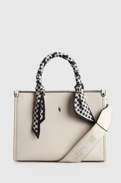 Small Tote Bag With Scarf