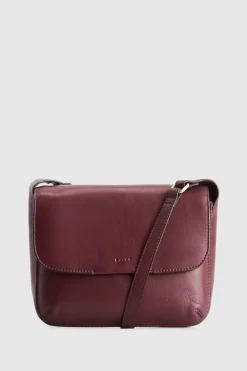 Sofia Leather Flap Crossbody Bag