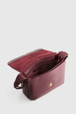 Sofia Leather Flap Crossbody Bag