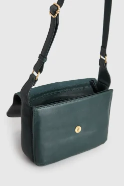 Sofia Leather Flap Crossbody Bag