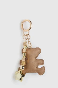 Suede Bear Bag Charm