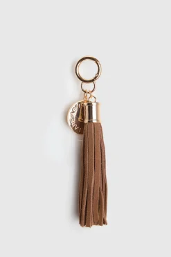 Suede Tassel Bag Charm